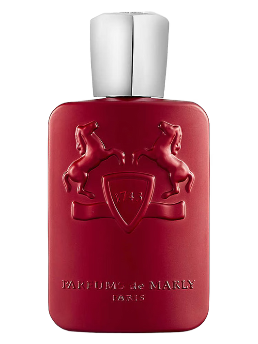 sticla de parfum roșie - Parfums de Marly Kalan