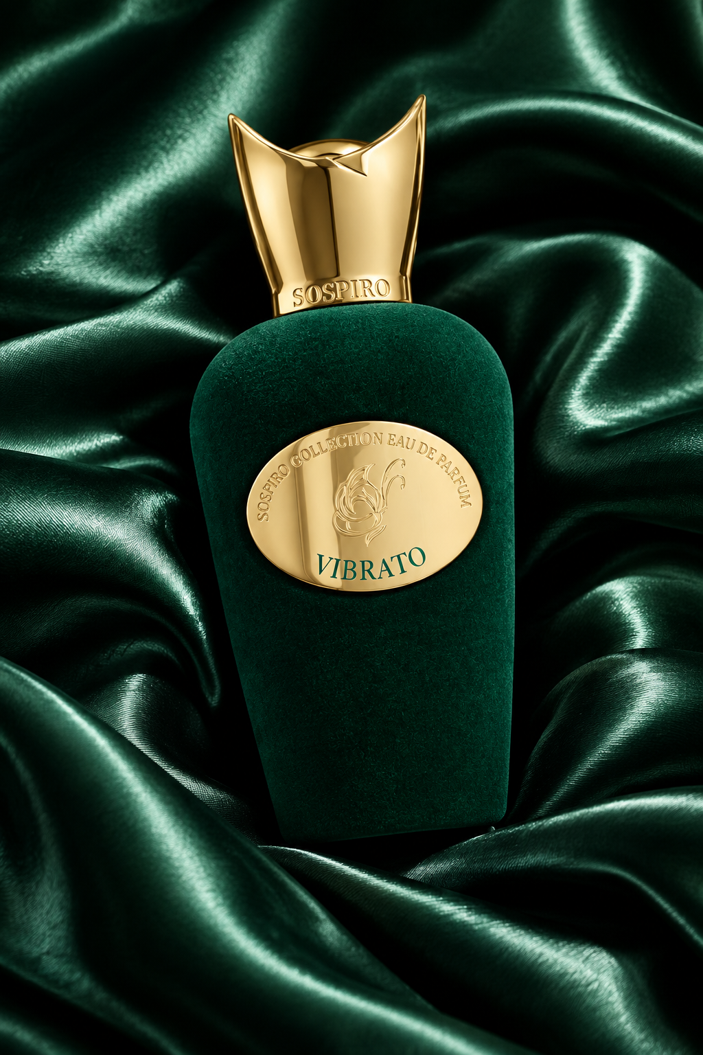 sticla de parfum sospiro vibrato edp într-un decor artistic